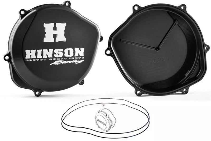 Hinson Racing Black Billet Clutch Cover & Gasket O-ring Honda TRX450R TRX 450ER