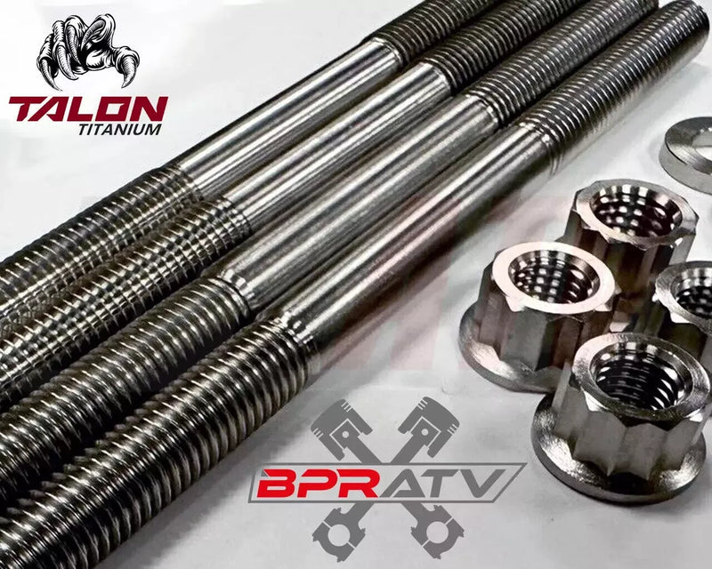 19+ KX450 KX450X Cylinder Head Studs TITANIUM 12 Point Nut Stud Bolt Upgrade Kit