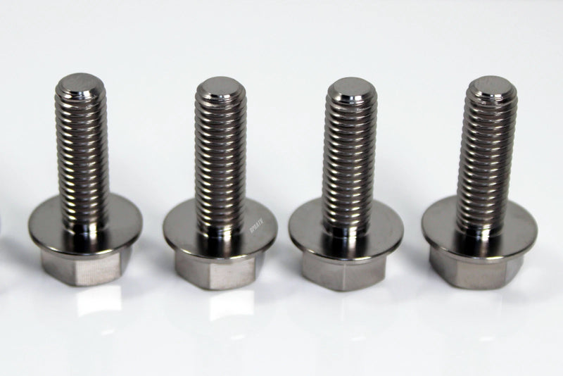 04-13 Raptor 350 YFM350 TITANIUM Foot Peg Bolts HEX Flange Bolt Upgrade Set Kit
