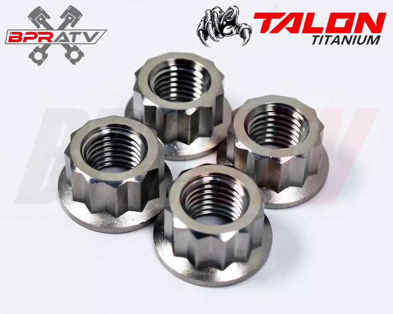 Best RZR Pro XP Turbo S S4 Ti Exhaust Studs Titanium Stud Bolt 12 Point Nuts Kit