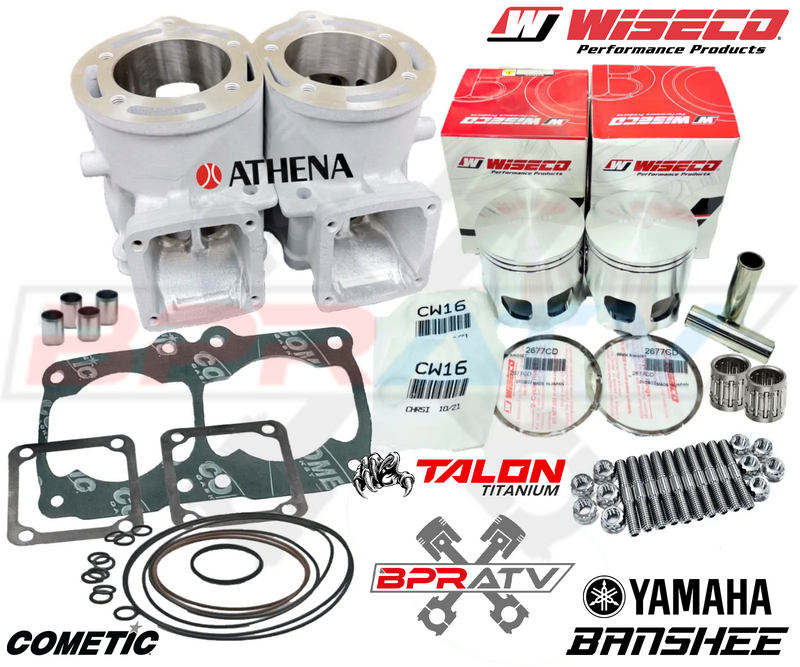 Banshee Athena 392 to 421 Cylinders Conversion Top End Kit Wiseco Pistons +Domes
