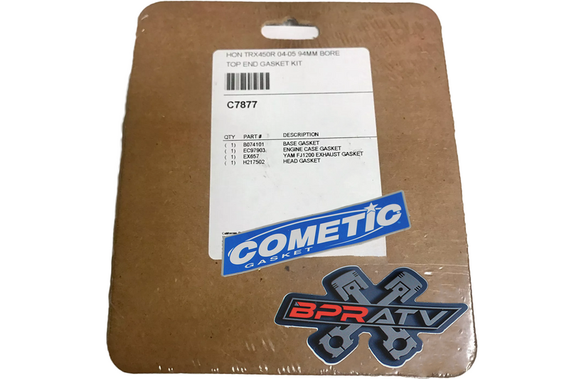 04–05 Honda TRX450R 94mm Stock Bore Cylinder Wiseco Piston & Cometic Top End Kit