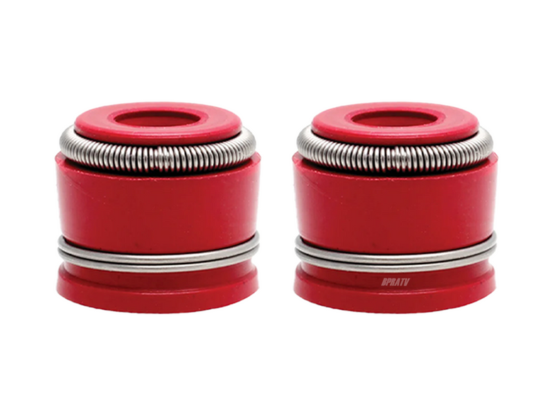 07-25 Honda CRF150R CRF 150R Kibblewhite Head Exhaust Valves RED Seals Set Pair