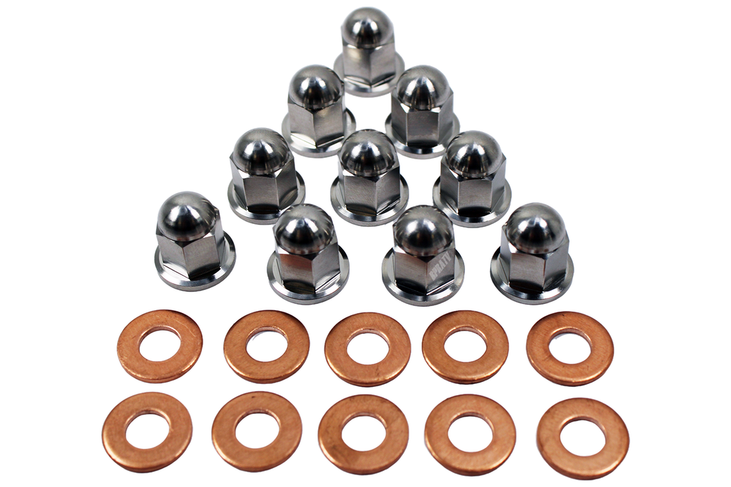 Pro Design Cool Head Rebuild TITANIUM Acorn Nut Nuts Stud Kit Yamaha Banshee 350