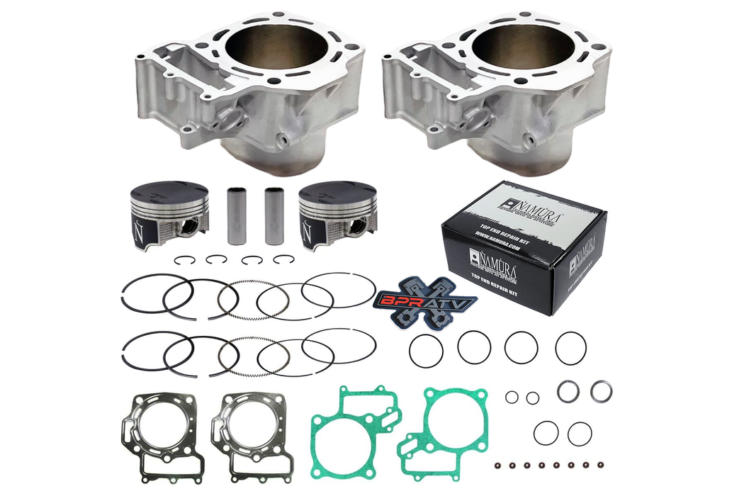 06-13 Brute Force 650 KVF650 80mm Stock Cylinders Namura Piston Top End Kit 11:1