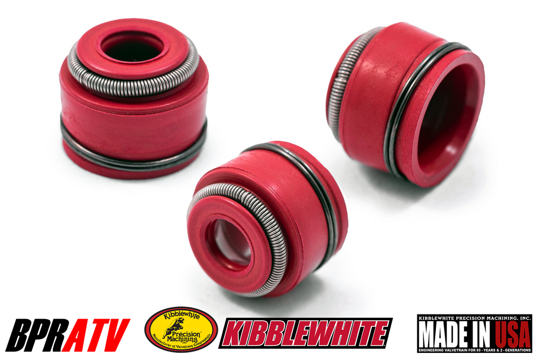 Yamaha YZ426F YZ 400F Kibblewhite RED Viton Valve Stem Seals Seal Set of 5 98-02
