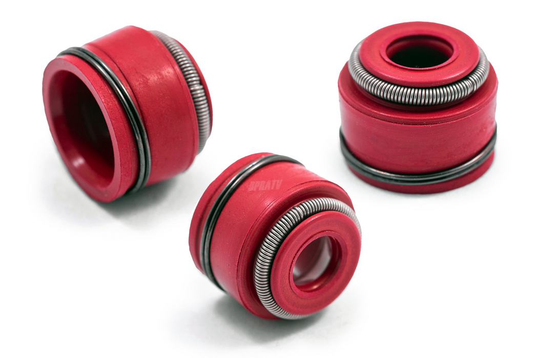 Polaris Sawtooth 200 Kibblewhite RED Viton Valve Stem Seals Seal (Set of TWO 2)