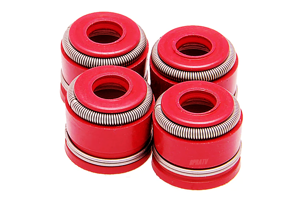 Yamaha YZ426F YZ 400F Kibblewhite RED Viton Valve Stem Seals Seal Set of 5 98-02
