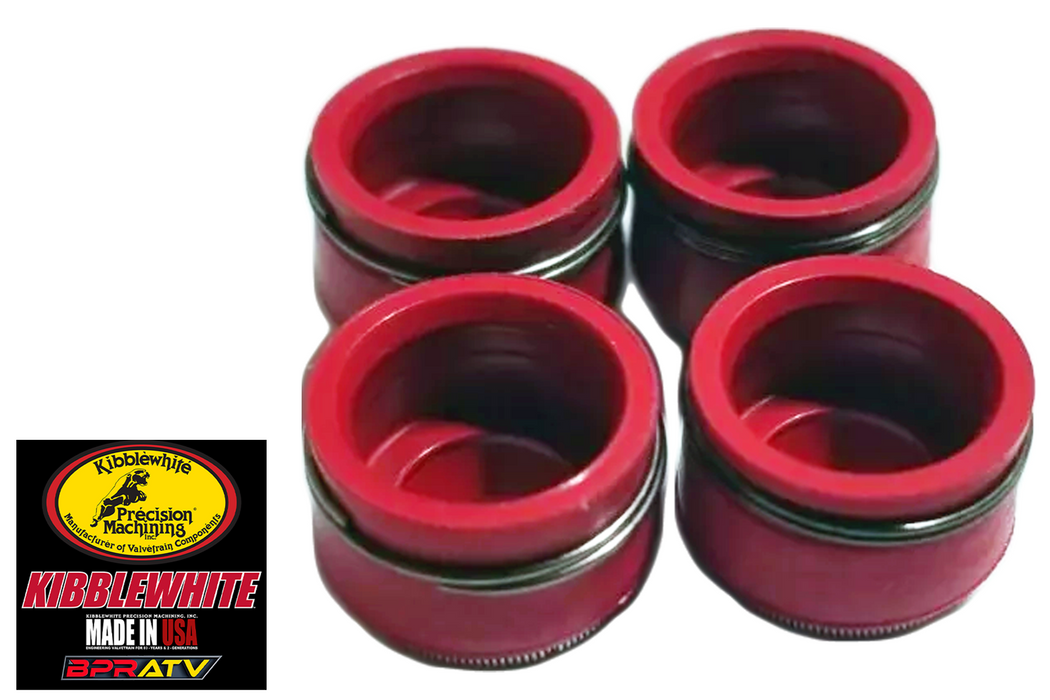 Polaris Sawtooth 200 Kibblewhite RED Viton Valve Stem Seals Seal (Set of TWO 2)