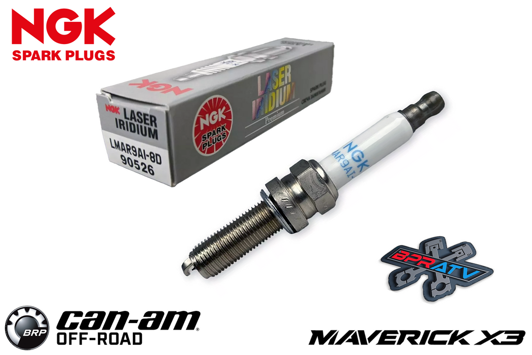 NGK Iridium Spark Plugs Set of 3 - LMAR9AI-8D for Can-Am Maverick X3 All Models!