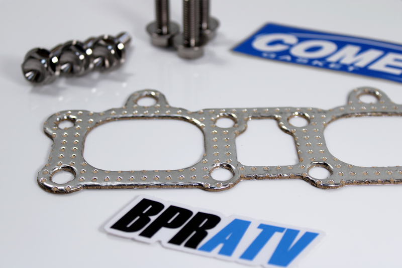 BPRATV Titanium Exhaust Manifold Bolts & Cometic Gaskets Polaris General XP 1000