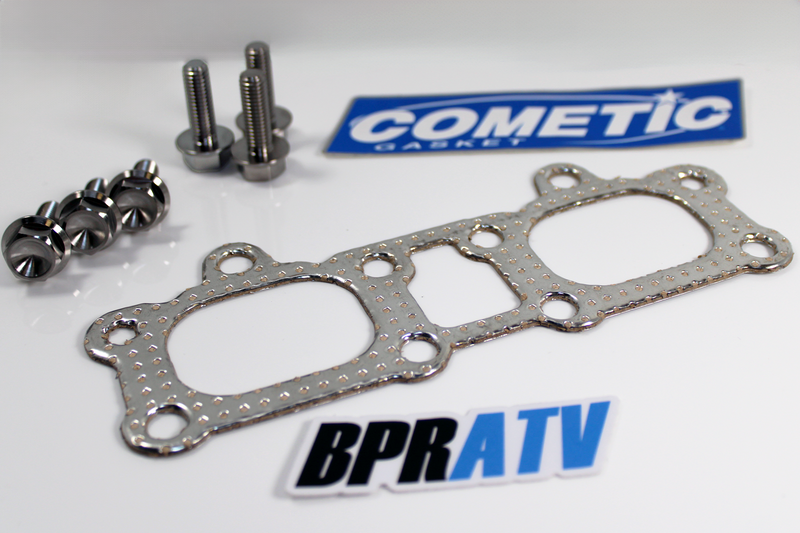 BPRATV Titanium Exhaust Manifold Bolts & Cometic Gaskets Polaris General XP 1000