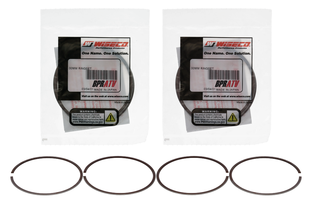 Banshee 350 65mm 65 Bore Wiseco Piston Rings Rebuild Set 2559CD (Pair) Set Of 4