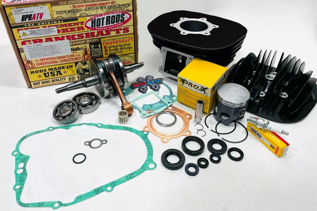 Yamaha Blaster 200 Hot Rods Motor Rebuild Kit Crank ProX Piston Main Bearing Kit