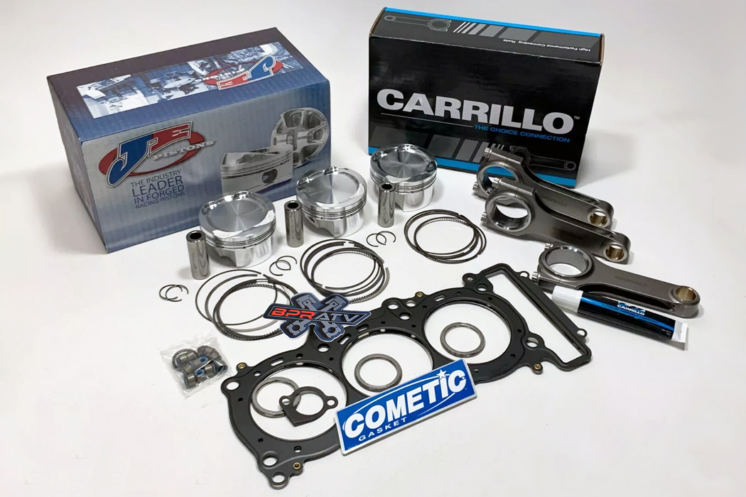 Yamaha YXZ1000R 80mm 9.5:1 Turbo Low Comp JE Pistons Kit Cometic Carrillo Rods