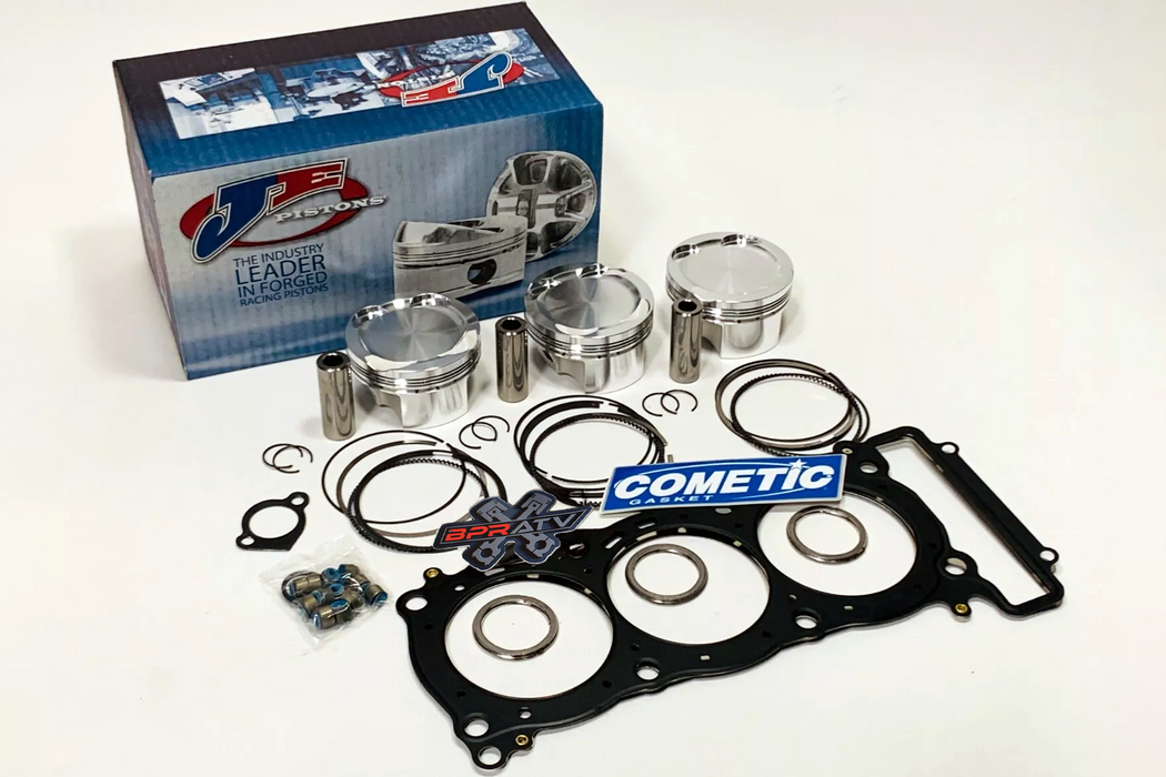 Yamaha YXZ1000R 80mm 9.5:1 Turbo Low Comp JE Pistons Kit & Cometic YXZ 1000R