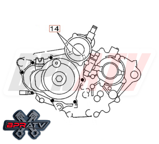 BPR Yamaha YFZ450 YFZ 450 450R Talon Titanium Starter Bolts Kit 95022-06020-00
