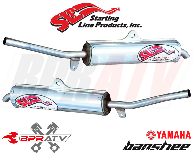 Yamaha BANSHEE SLP EXHAUST TWINS PIPES Stage 2 Pro Flow Filter Pre-Filter +10 HP