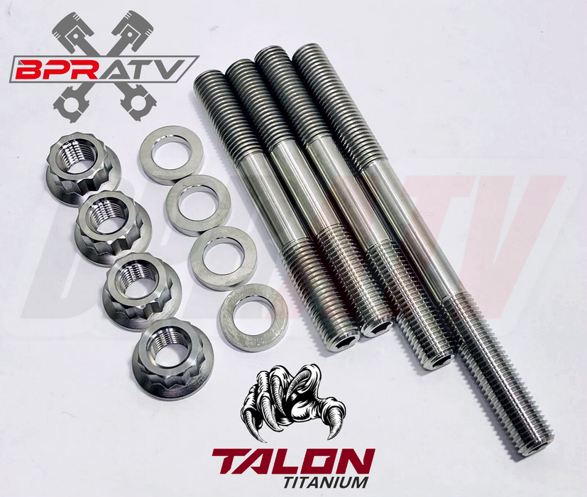 Yamaha Rhino Grizzly 660 Cylinder Bolts Crankcase Bolts Titanium Head Stud Kit