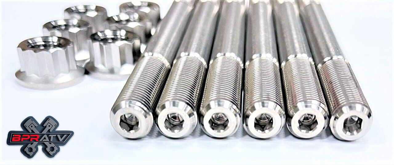 Pro Design Cool Head Studs TITANIUM Banshee PD300A Cylinder Head Ti Stud Nut Kit