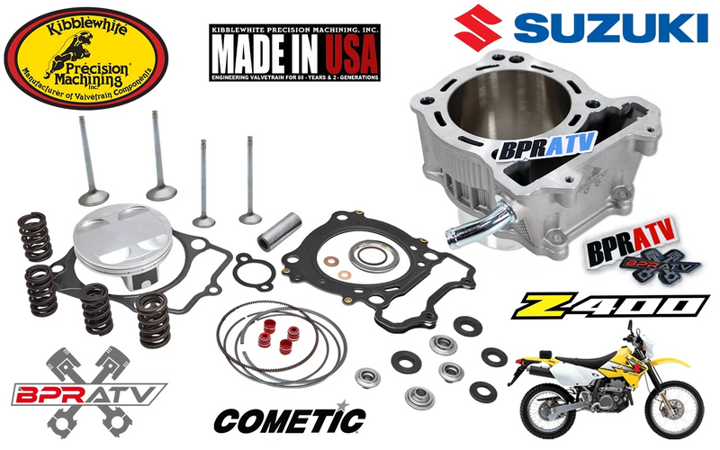 Suzuki DRZ400 DRZ 400 KIBBLEWHITE Top End Piston Rebuild Kit Valves Cylinder Kit