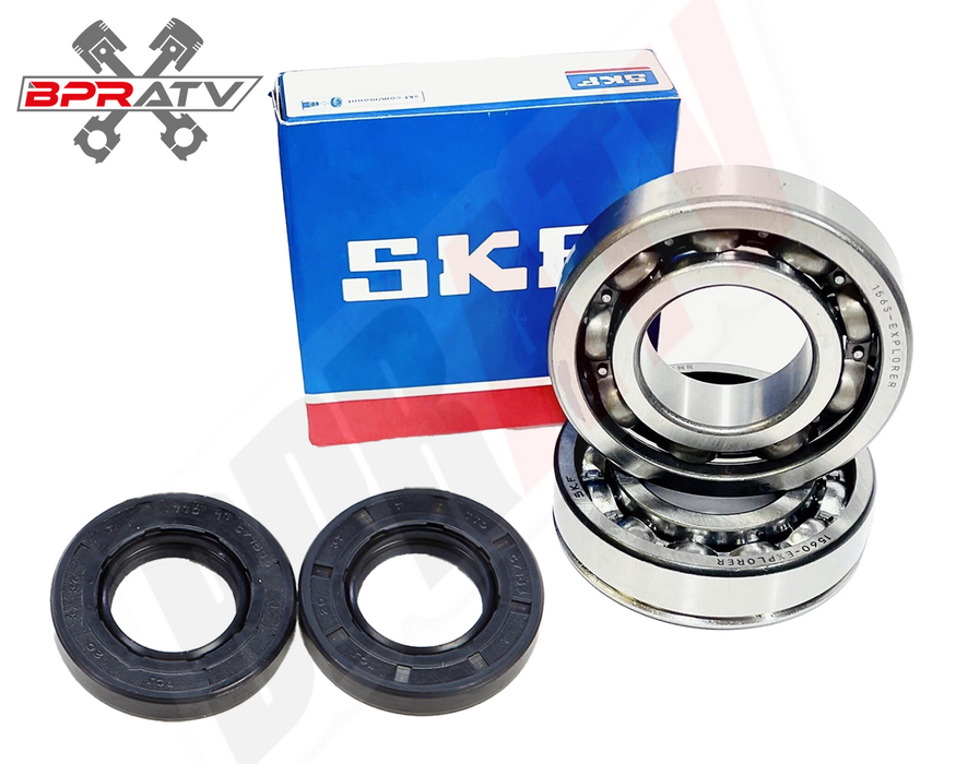 86-89 Honda TRX250R TRX 250R Main Crankshaft Bearings SKF & ProX Crank Seals Kit