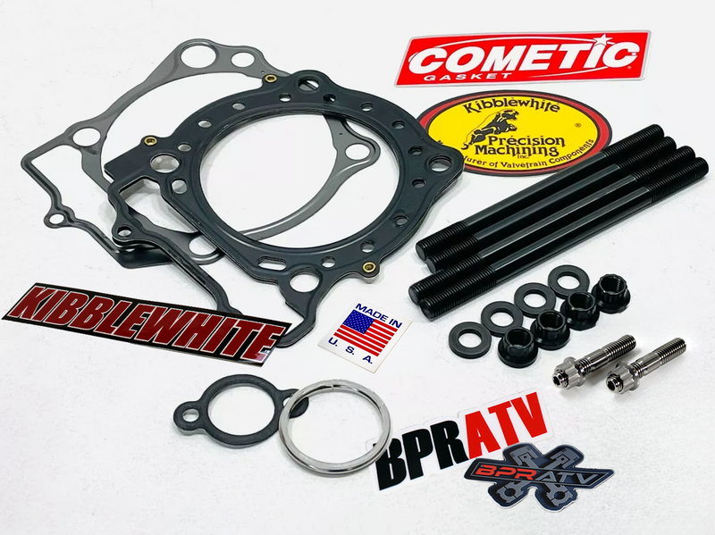 Suzuki LTR450 LTR 450 Kibblewhite Cylinder Head Ti Exhaust Studs Cometic Gaskets