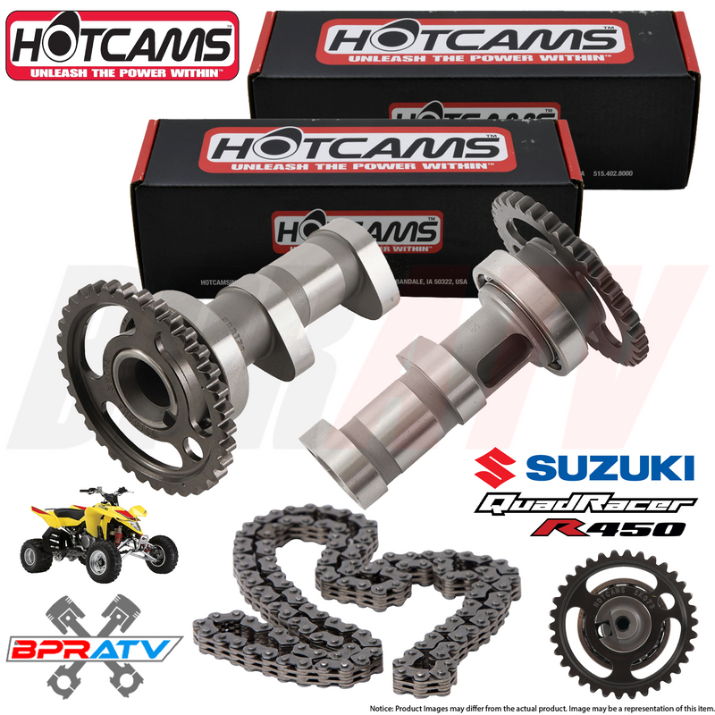 Suzuki LTR450 LTR 450 Hotcams Hot Cams Stage 1 Camshafts + HOT CAMS Timing Chain