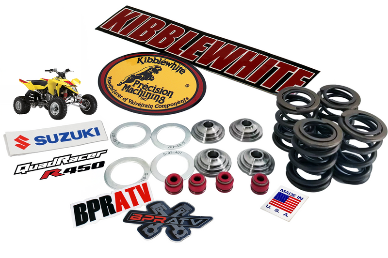 Suzuki LTR 450 Kibblewhite Intake Exhaust Valves Titanium Spring Kit & RED Seals