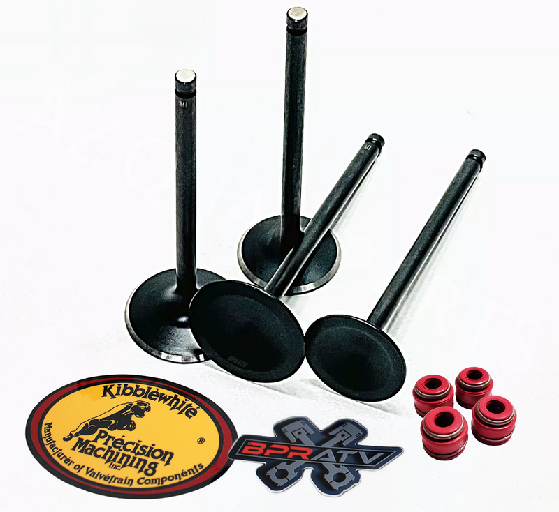 Suzuki LTR450 LTR 450 Stock Kibblewhite Intake & Exhaust Valves & KPMI RED Seals