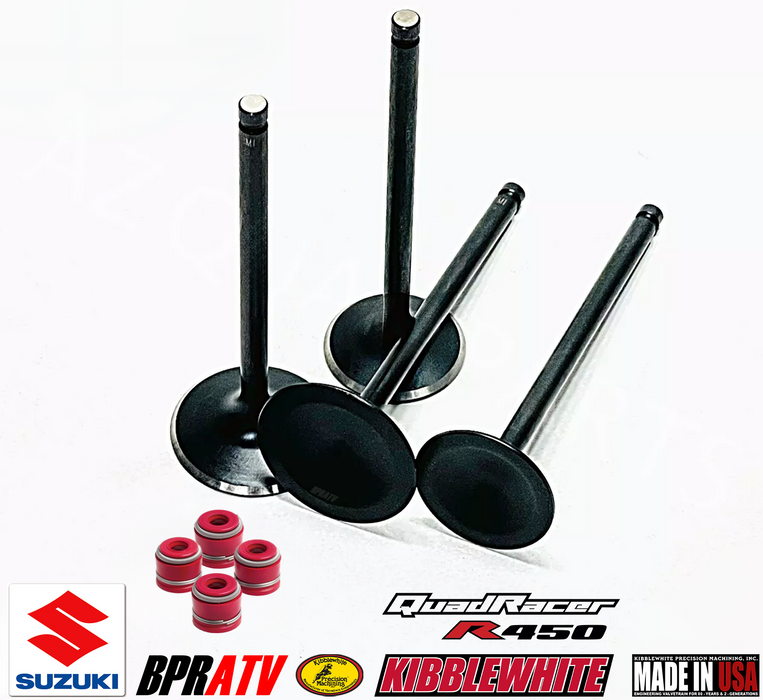 Suzuki LTR450 LTR 450 Kibblewhite Black Diamond Intake Exhaust Valves & Seal Kit