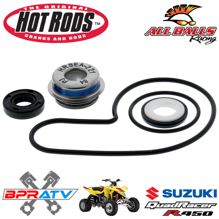 Suzuki LTR450 Hot Rods Water Pump Rebuild Kit Bearings Engine Cover Gasket Seal