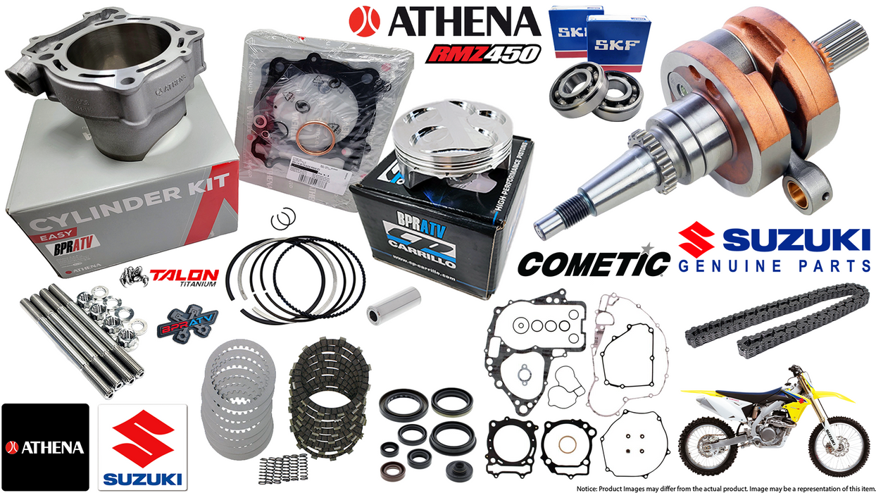 Suzuki RMZ450 Athena 100mm Big Bore Cylinder OEM Crankshaft Complete Rebuild Kit