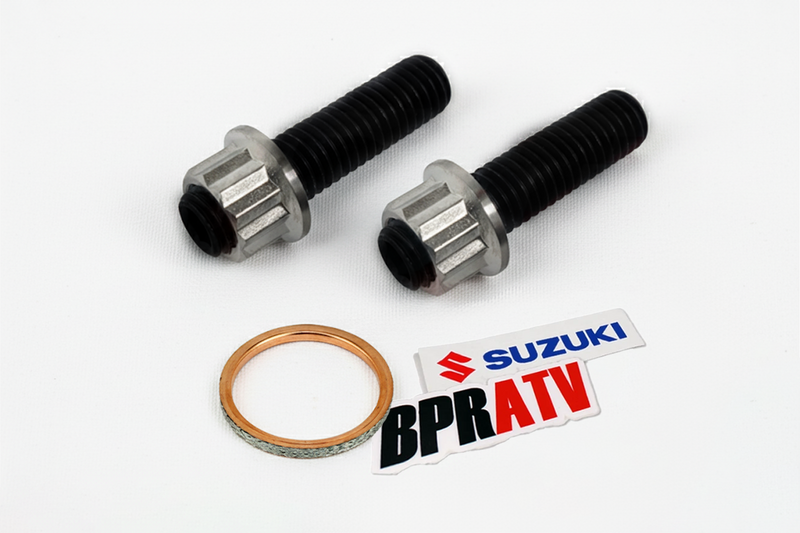 92-94 Suzuki DR650SE DR650SES Studs Ti Nuts Exhaust Manifold Gasket Repair Kit