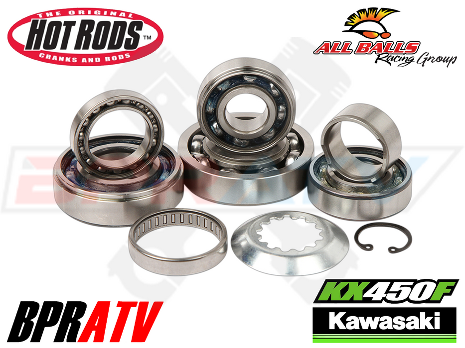 2008 2009 Kawasaki KLX450R Hot Rods Hotrods Heavy Duty Transmission Bearings Kit