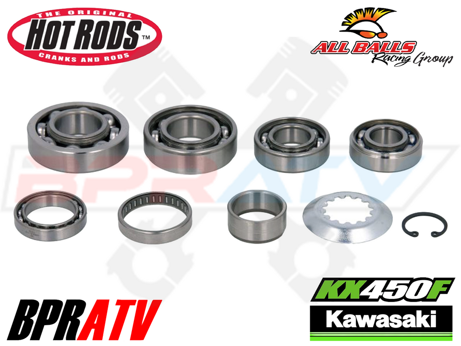 09-21 Kawasaki KX450F KX 450F Hot Rods TBK Heavy Duty Transmission Bearings Kit