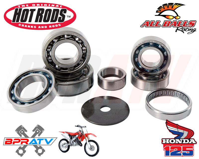 96-03 Honda CR125R CR 125R Hotrods Heavy Duty Transmission Bearings Kit Hot Rods