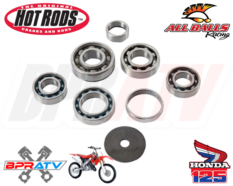 96-03 Honda CR125R CR 125R Hotrods Heavy Duty Transmission Bearings Kit Hot Rods