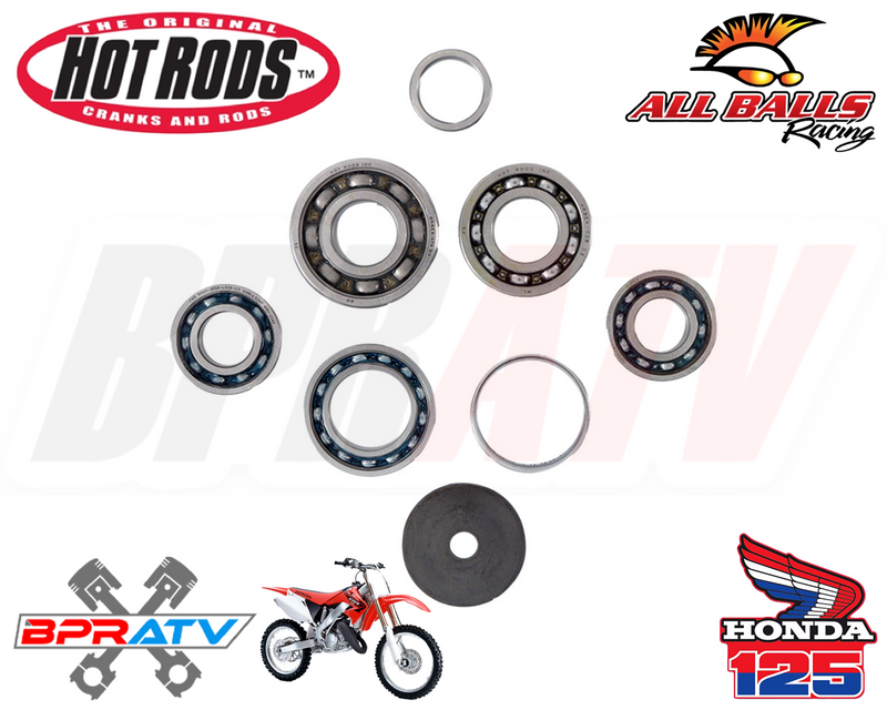 96-03 Honda CR125R CR 125R Hotrods Heavy Duty Transmission Bearings Kit Hot Rods