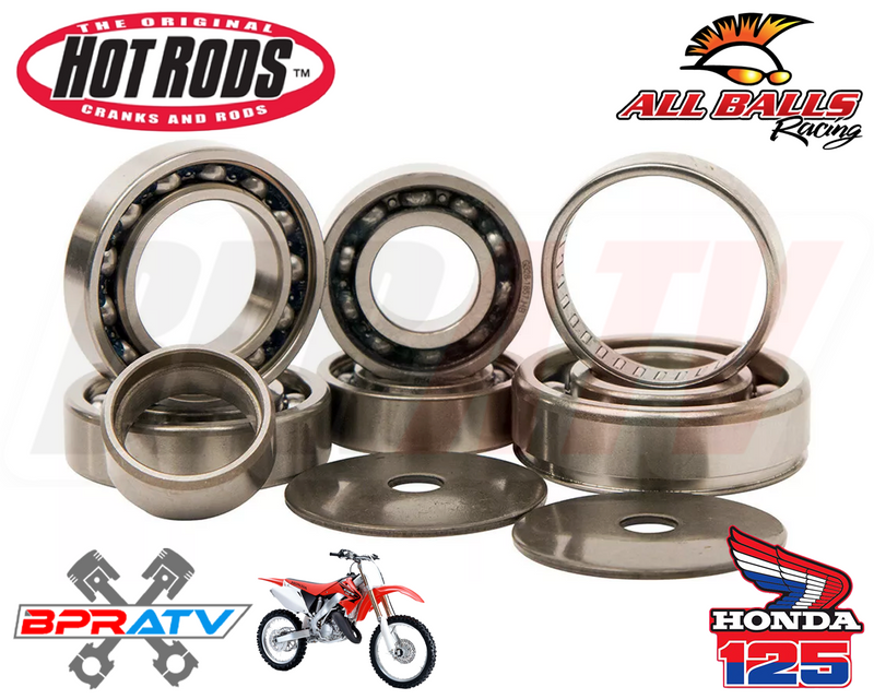 96-03 Honda CR125R CR 125R Hotrods Heavy Duty Transmission Bearings Kit Hot Rods