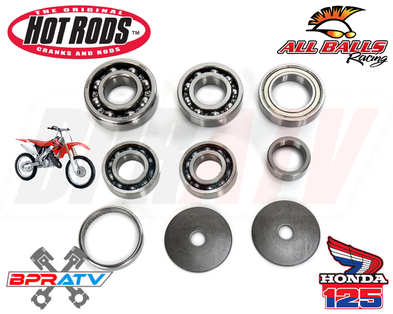 96-03 Honda CR125R CR 125R Hotrods Heavy Duty Transmission Bearings Kit Hot Rods