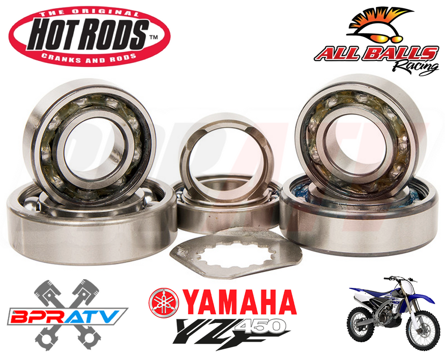 03 04 Yamaha YZ450F YZ 450F Hot Rods Heavy Duty Transmission Bearings Kit Hotrod