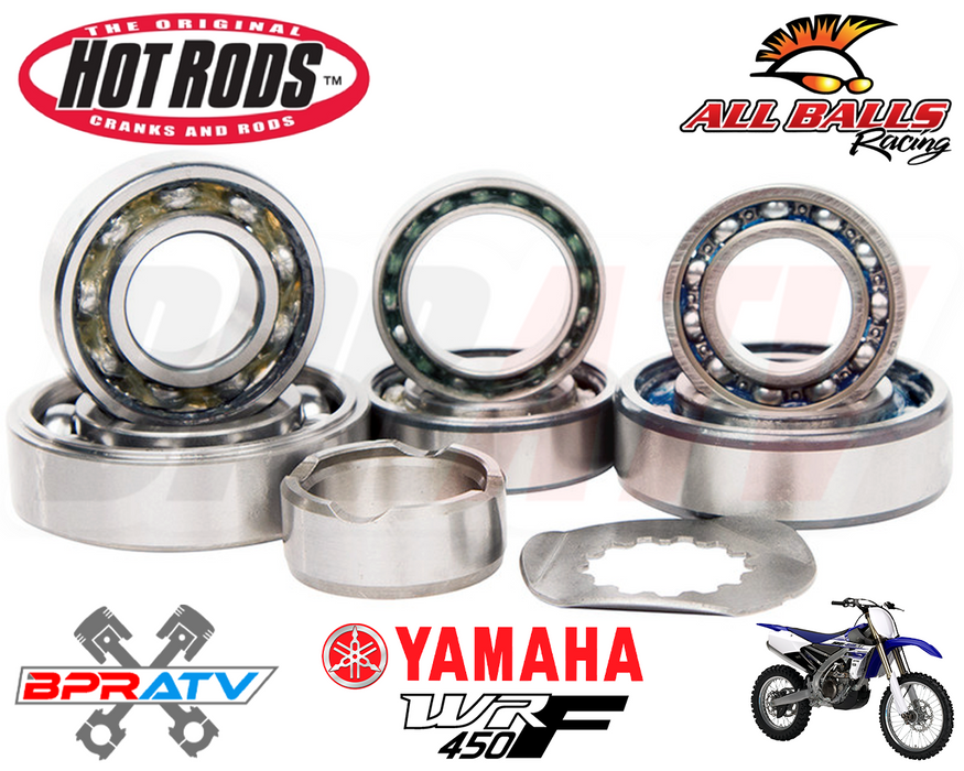 04-06 Yamaha WR450F WR 450F Hot Rods Heavy Duty Transmission Bearings Kit Hotrod