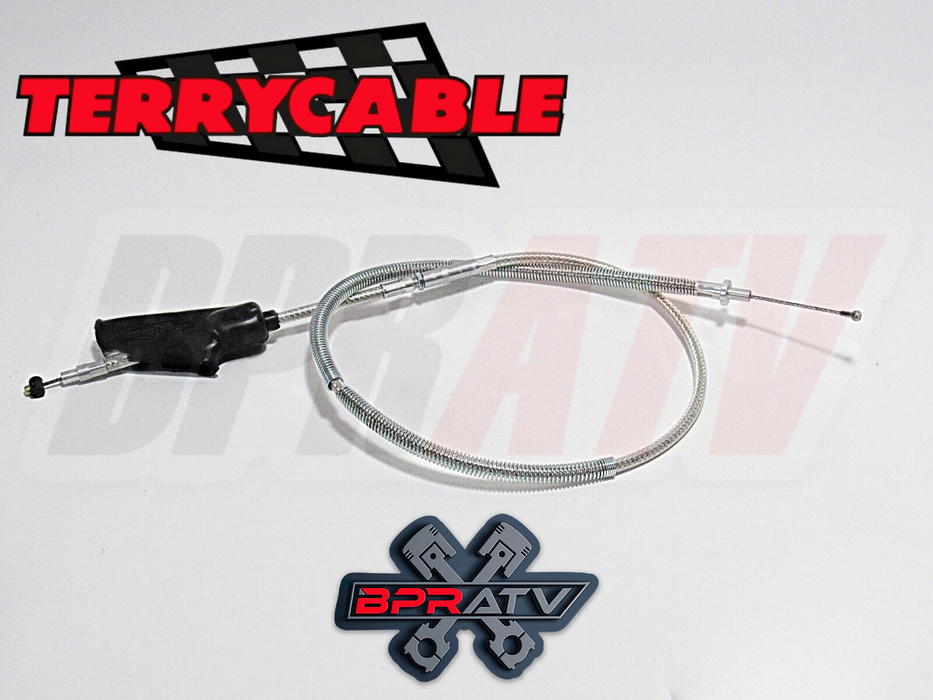 Raptor 700 700R Steel Braided Clutch Cable Aftermarket Terrycable Silver Upgrade