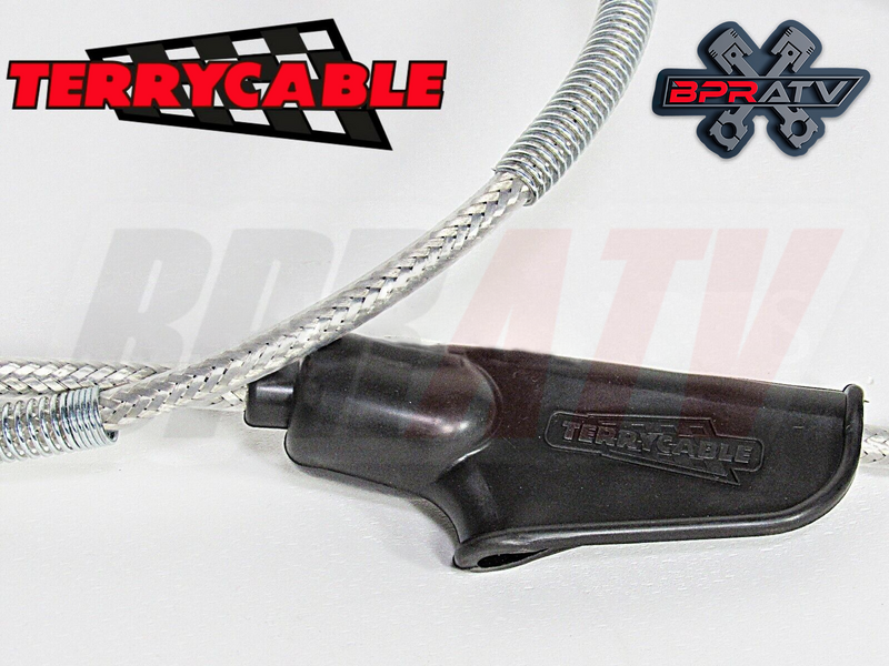 Raptor 700 700R Steel Braided Clutch Cable Aftermarket Terrycable Silver Upgrade