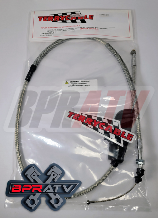 Banshee 350 Terrycable Steel Braided Clutch Cable Upgrade Heavy Duty Silver USA