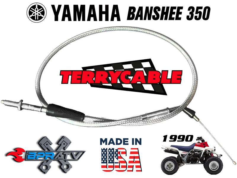 Yamaha Banshee Terry Cable Braided Single Thumb Throttle Cable PWK Carb 28-39mm