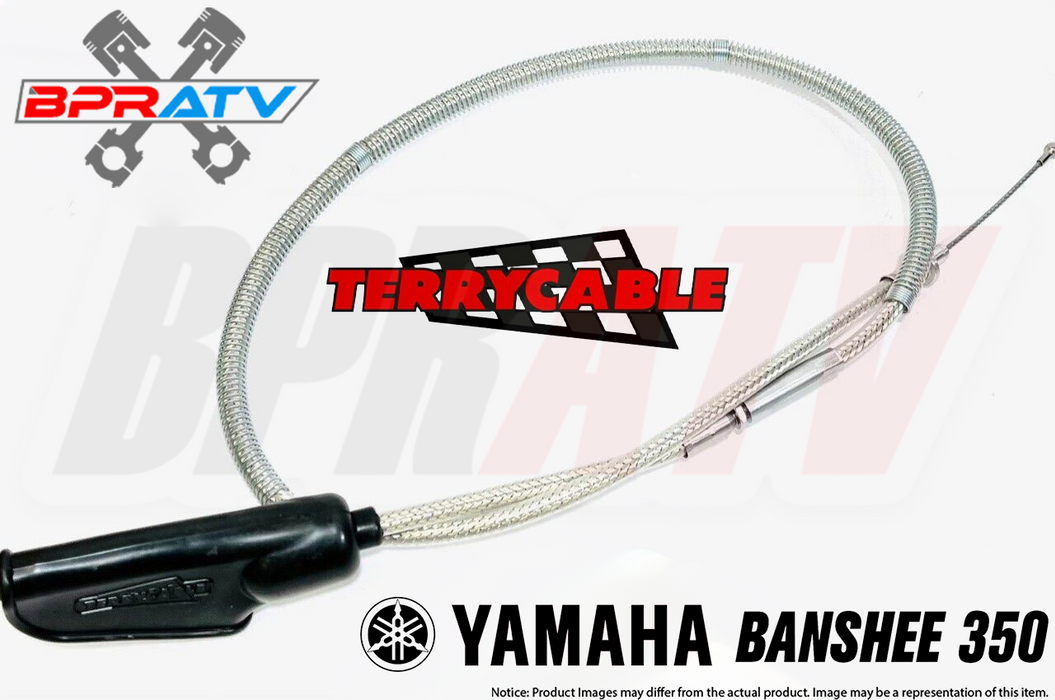 Banshee 350 Terrycable Steel Braided Clutch Cable Upgrade Heavy Duty Silver USA