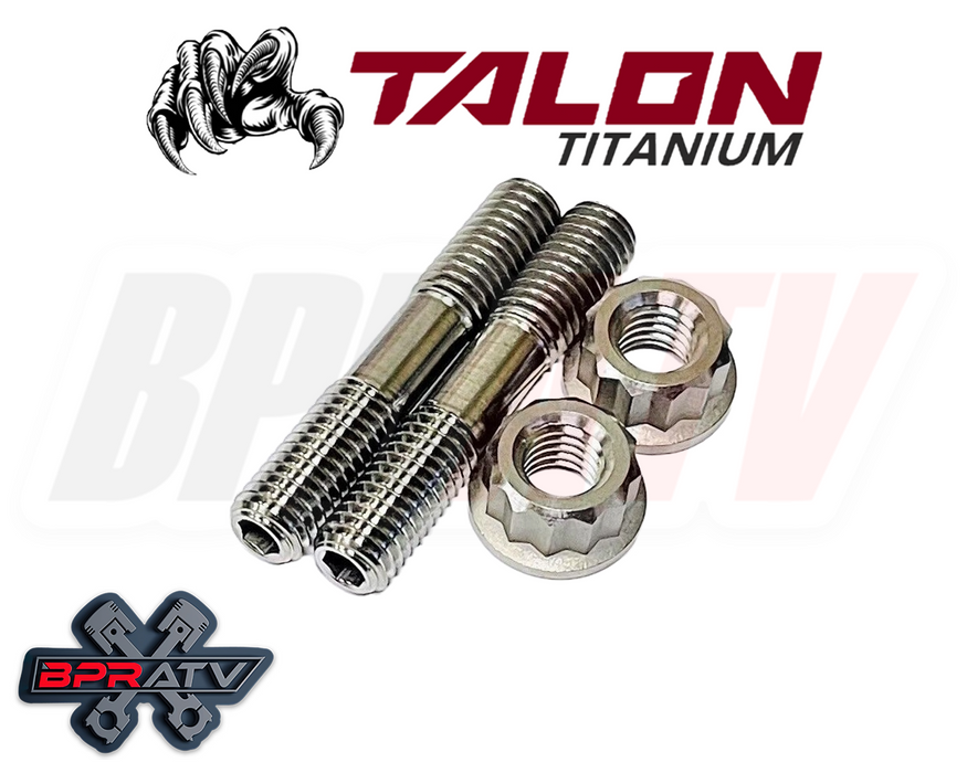 Yamaha Blaster 200 TITANIUM Cylinder Head Studs Complete Bolts Ti Stud Nuts Kit