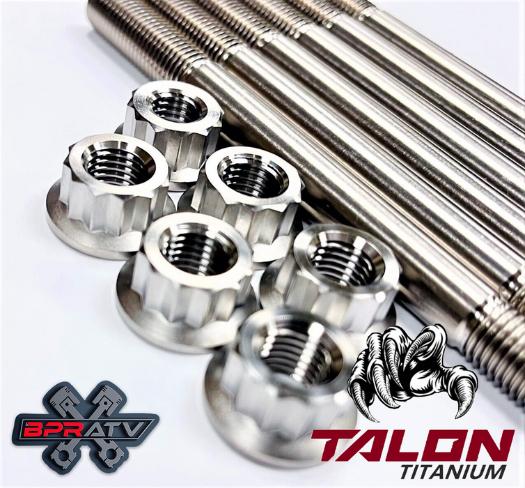 Best Raptor 700 700R Ti Cylinder Head Studs TITANIUM Stud Bolt Upgrade Kit Set